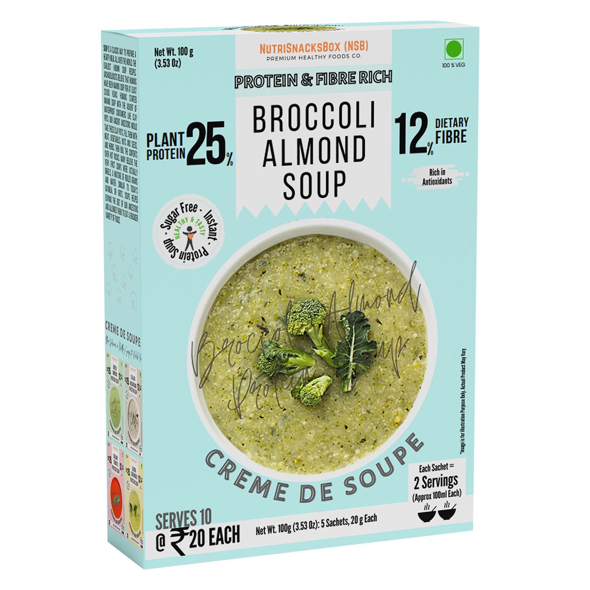 Broccoli Almond Soup, 100g