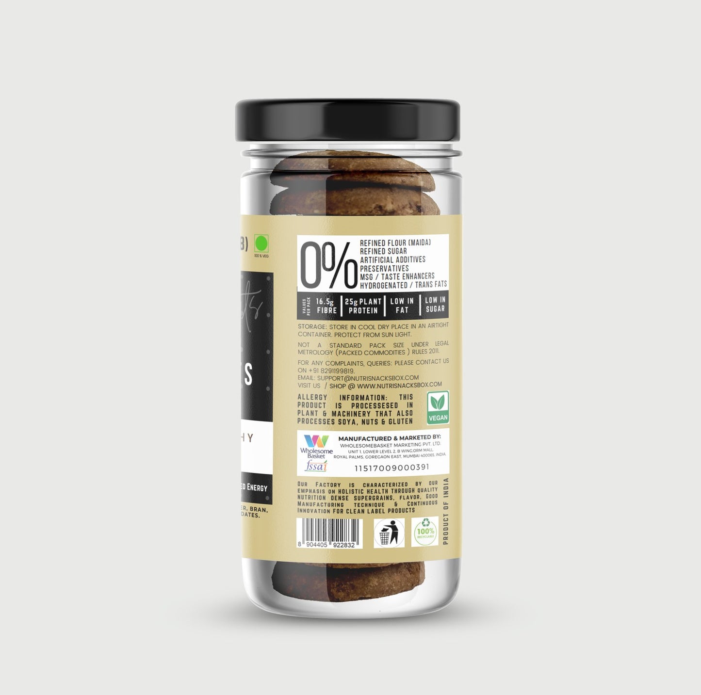 Dates & Nuts Cookies, 150g