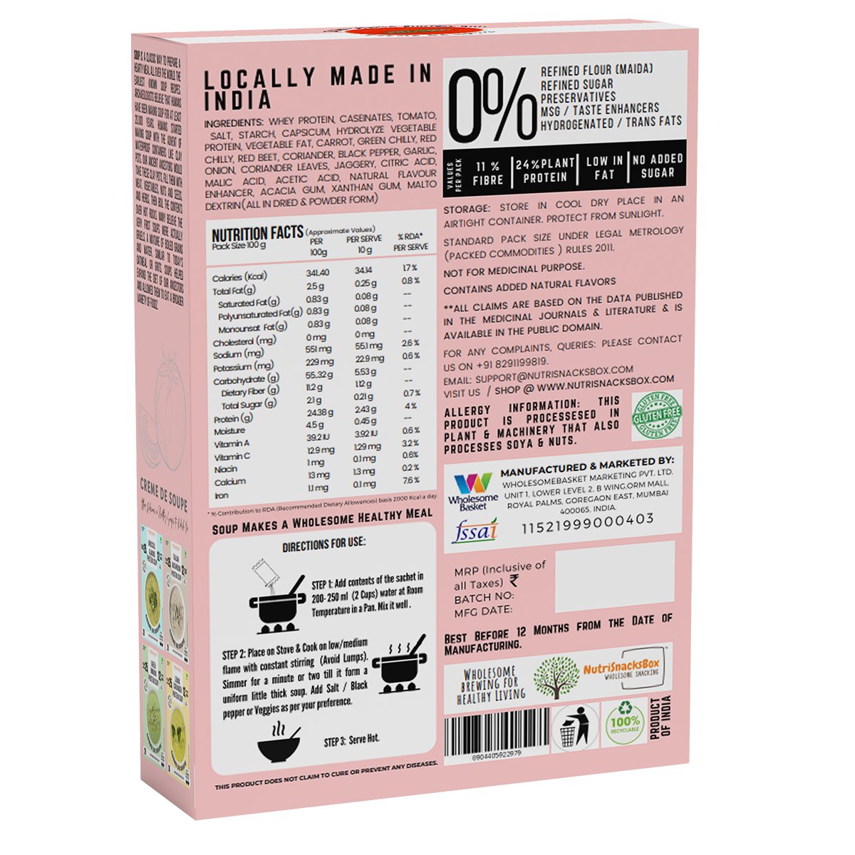 Creamy Tomato Soup, 100g