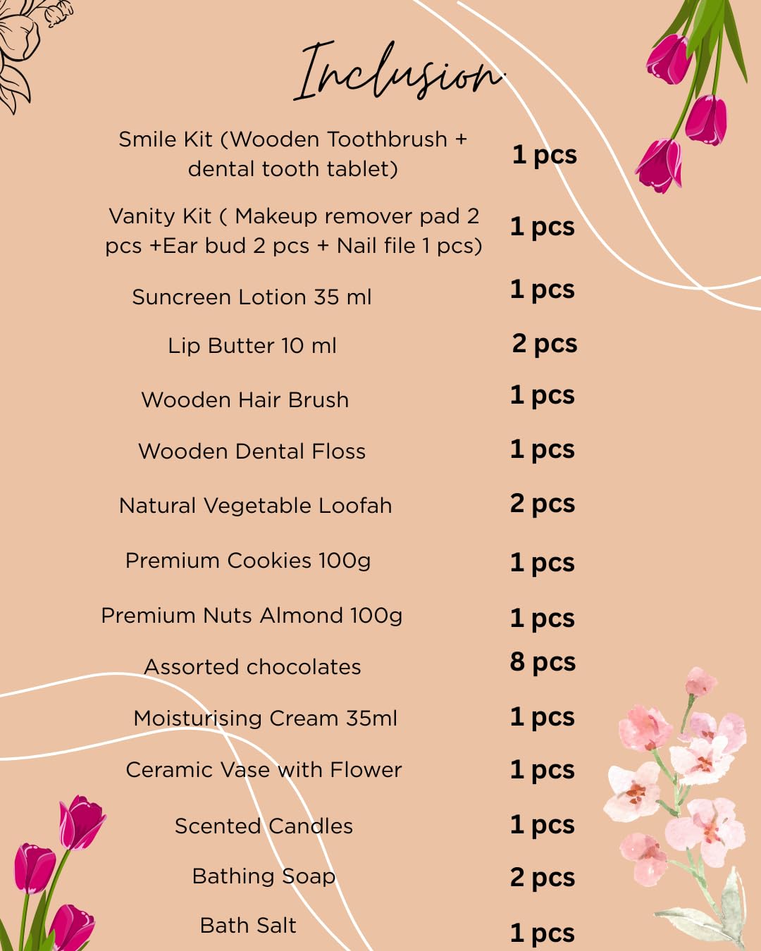 Sustainable Mothers Day Gift Hamper with Personal Care, Chocolate, Cookies and Nuts