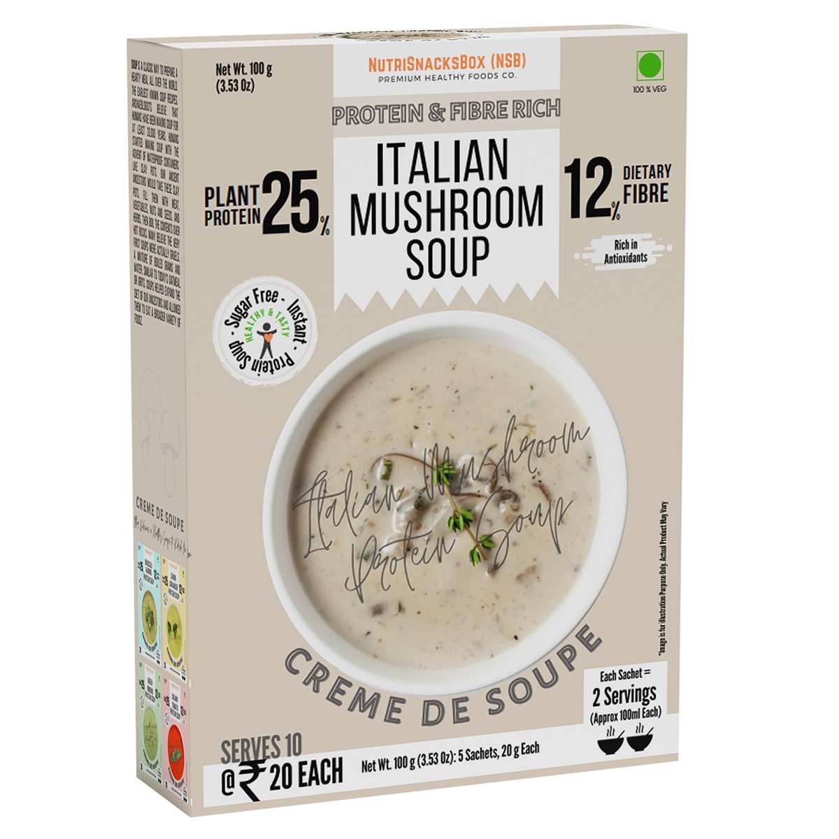 Italian Mushroom Soup, 100g