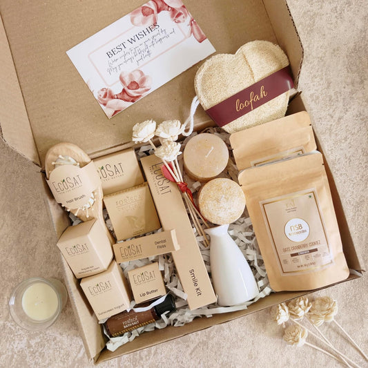 NutriSnacksBox Premium Sustainable Self Care Gift Hamper for Birthday, Mother's Day