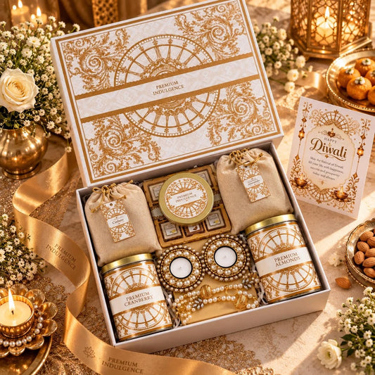 NutriSnacksBox Imperial Prestige Diwali Gift Hamper with 13 Gift Items
