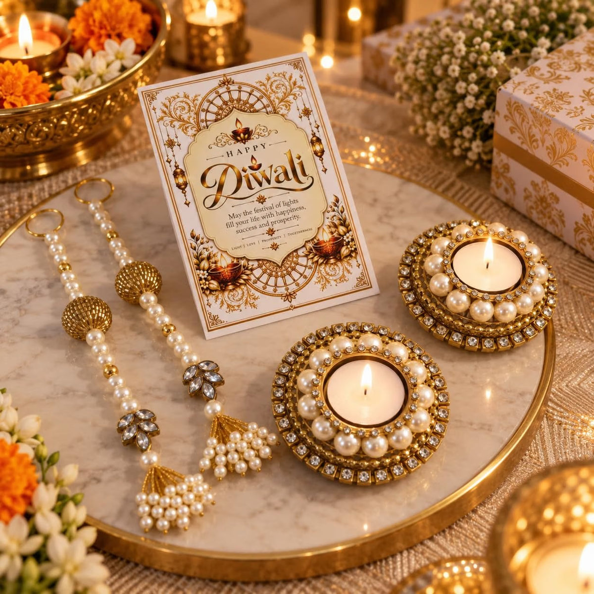 NutriSnacksBox Imperial Prestige Diwali Gift Hamper with 13 Gift Items