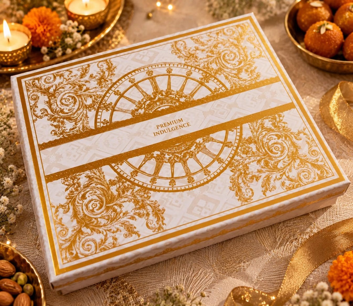 NutriSnacksBox Imperial Prestige Diwali Gift Hamper with 13 Gift Items